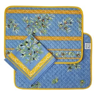 Quilted Provence Placemat & Napkin (Set of 4)